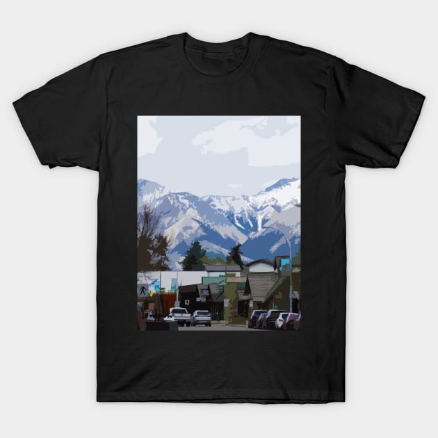 Jasper, Alberta - Rocky Mountain View T-Shirt by Highseller